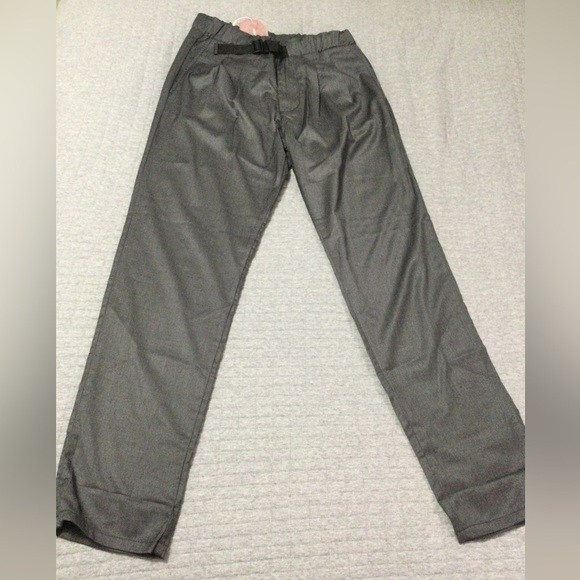 Liu Jo Pants - Liu Jo Uomo Sport Women’s Loose Fit Chino Medium Gray with Belt Size M (32)